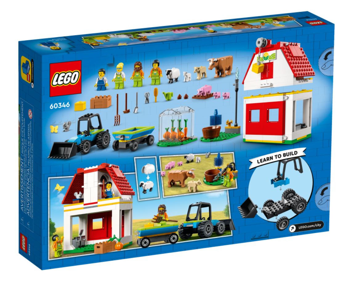 LEGO CITY FARM LA GRANGE ET LES ANIMAUX DE LA FERME 60346